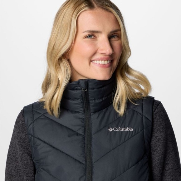 Columbia Women's Heavenly II Vest Size XXL Women Omni-Heat Winter Snow Hike Navy - Picture 5 of 10